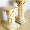 Online Pamono Corinthian Style Columns in Travertine, Italy, 1940s, Set of 2