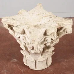 New Pamono Corinthian Style White Stone Capital