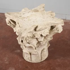 New Pamono Corinthian Style White Stone Capital