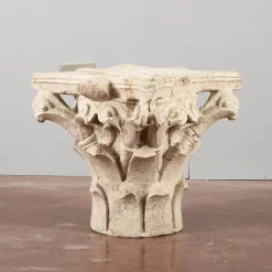 New Pamono Corinthian Style White Stone Capital