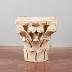 New Pamono Corinthian Style White Stone Capital