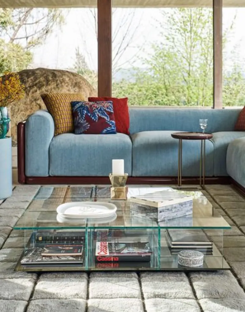Clearance Pamono Cornaro Three Seater Sofa by Carlo Scarpa for Cassina