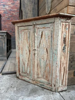 Best Pamono Corner Cupboard, Early 20th Century