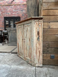 Best Pamono Corner Cupboard, Early 20th Century