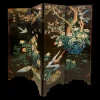Pamono Coromandel Black Lacquered 4-Panel Screen> Room Dividers & Screens
