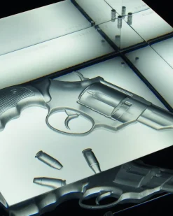 New Pamono Cosa Nostra Light Sculpture in Acrylic Glass and Leather by Barberini & Gunnell