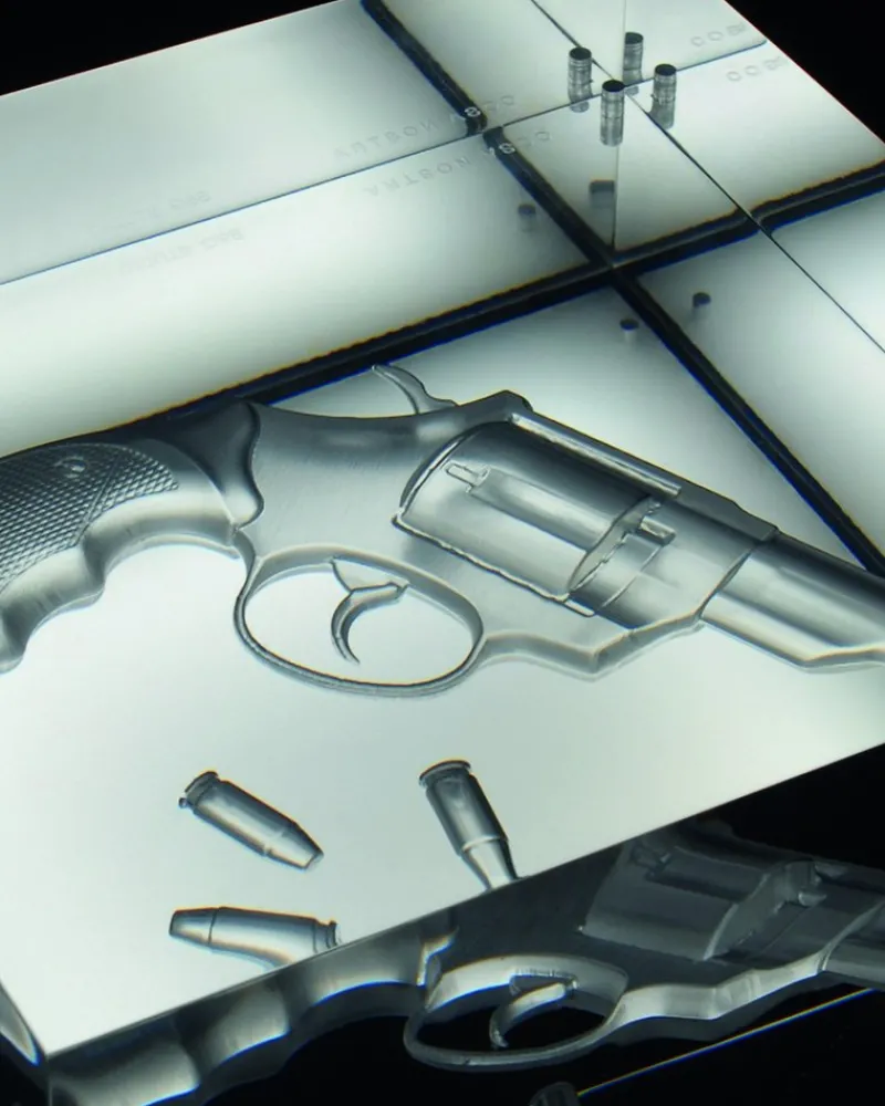 New Pamono Cosa Nostra Light Sculpture in Acrylic Glass and Leather by Barberini & Gunnell