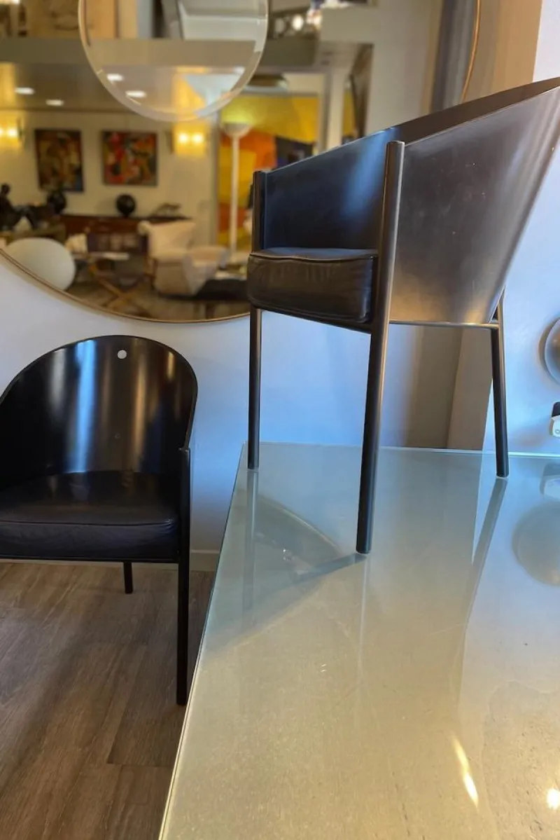 Pamono Costes Armchairs attributed to Philippe Starck for Driade Aleph, 1984, Set of 2> Side Chairs & Dining Chairs