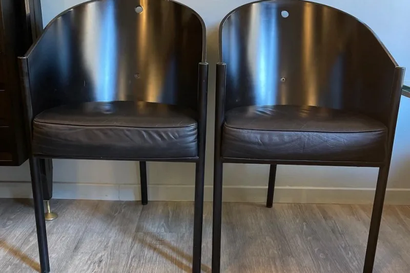 Pamono Costes Armchairs attributed to Philippe Starck for Driade Aleph, 1984, Set of 2> Side Chairs & Dining Chairs