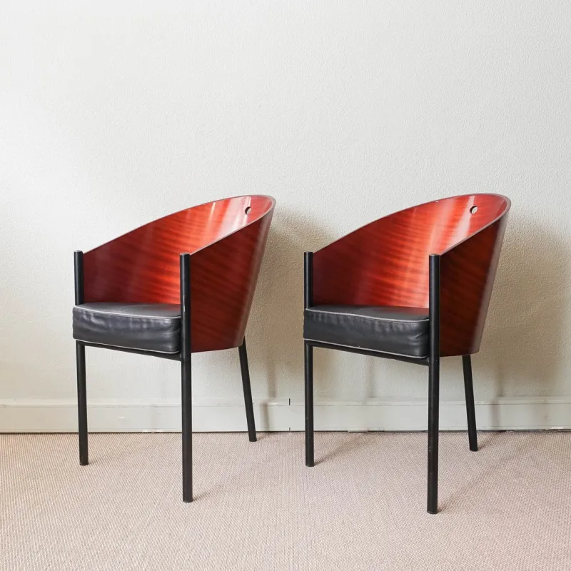 Pamono Costes Chairs by Philippe Starck for Driade, 1980s, Set of 6