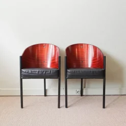 Pamono Costes Chairs by Philippe Starck for Driade, 1980s, Set of 6