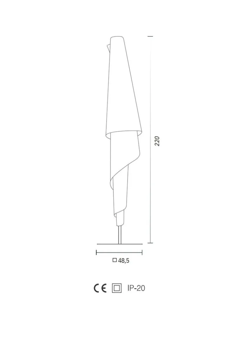Pamono Costura Floor Lamp by Josep Aregall for Parachilna