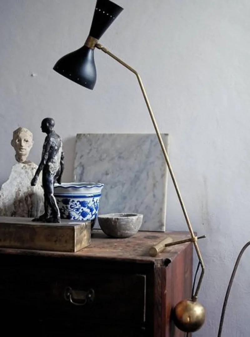 Clearance Pamono Counterbalance Brass Desk Lamp