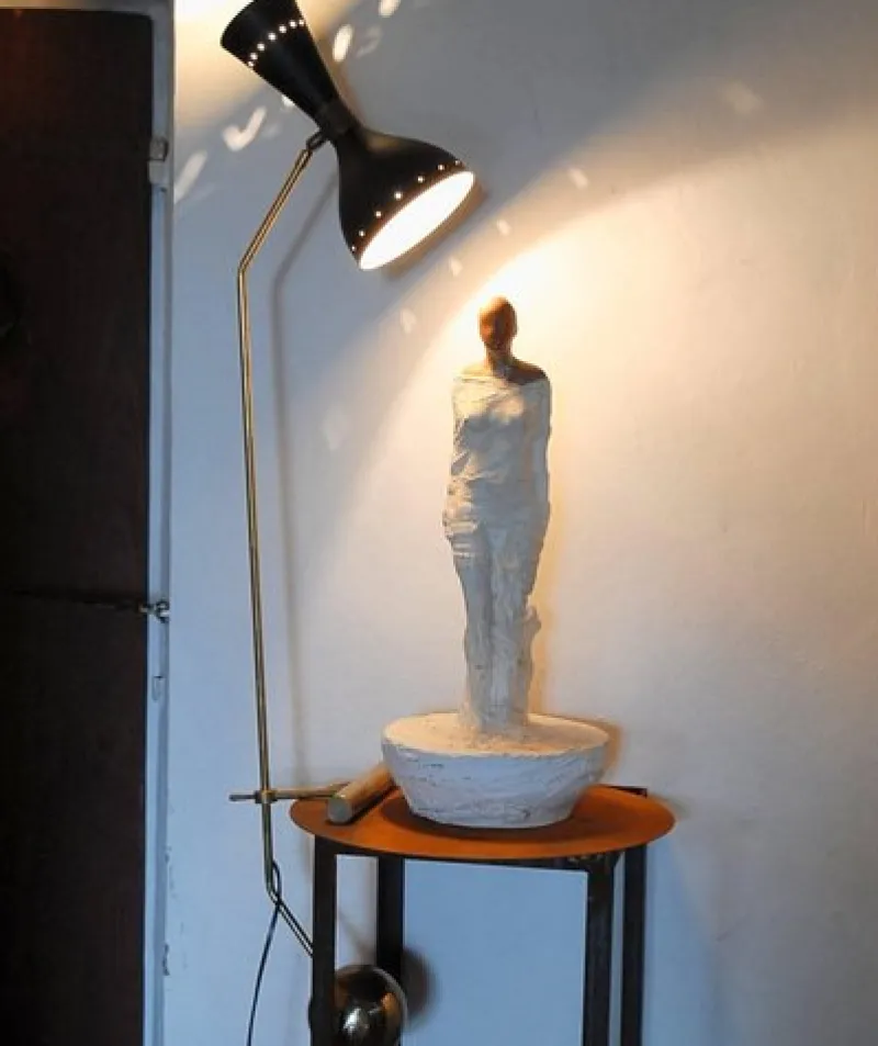 Clearance Pamono Counterbalance Brass Desk Lamp