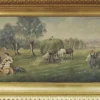 Hot Pamono Country Landscape, French School, Italian Oil on Canvas Painting