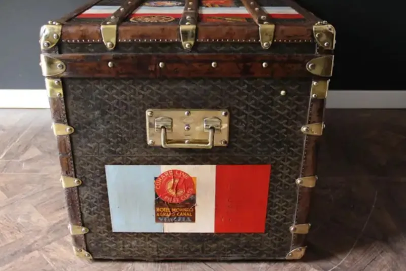 Discount Pamono Courier Trunk from Goyard, 1920s