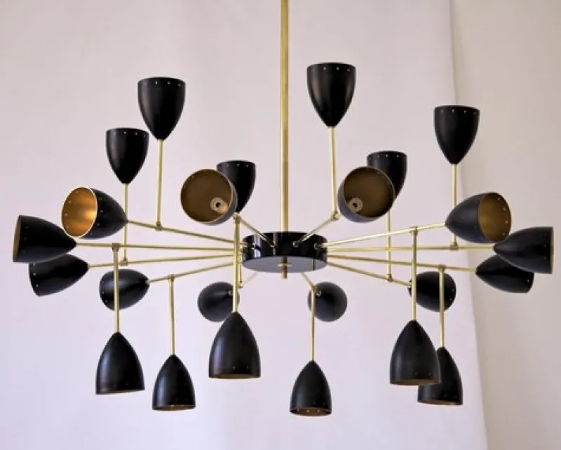 Sale Pamono Courtney Branching Brass Chandelier by Silvio Piattelli