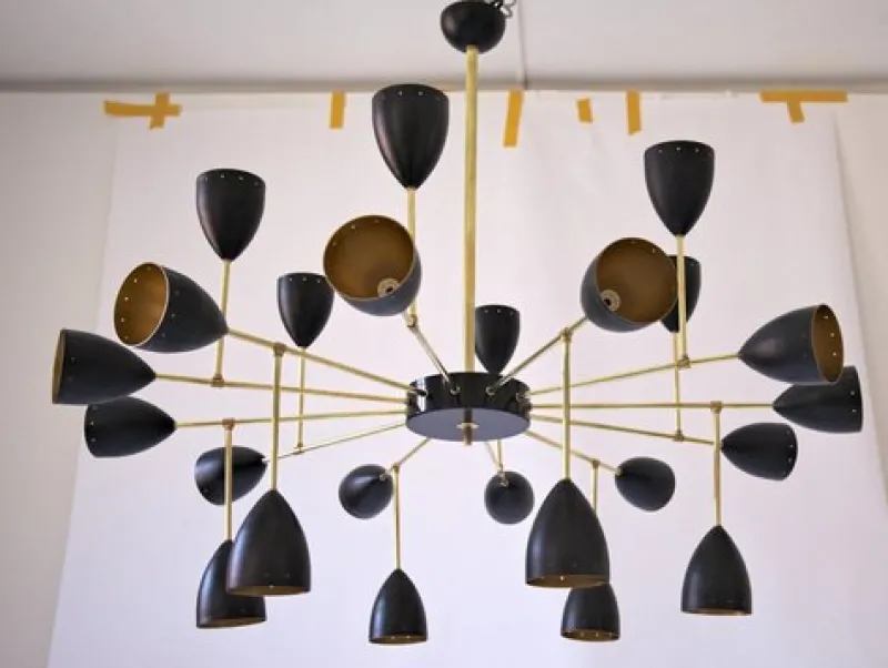Sale Pamono Courtney Branching Brass Chandelier by Silvio Piattelli