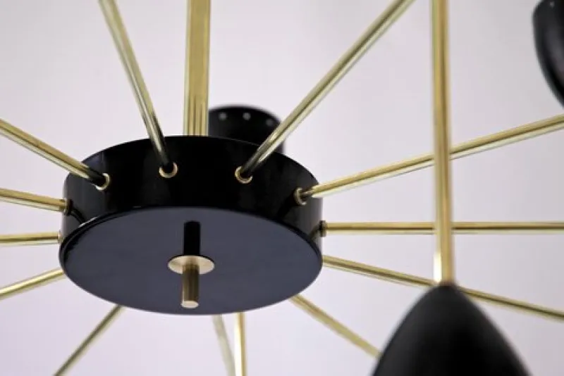 Sale Pamono Courtney Branching Brass Chandelier by Silvio Piattelli