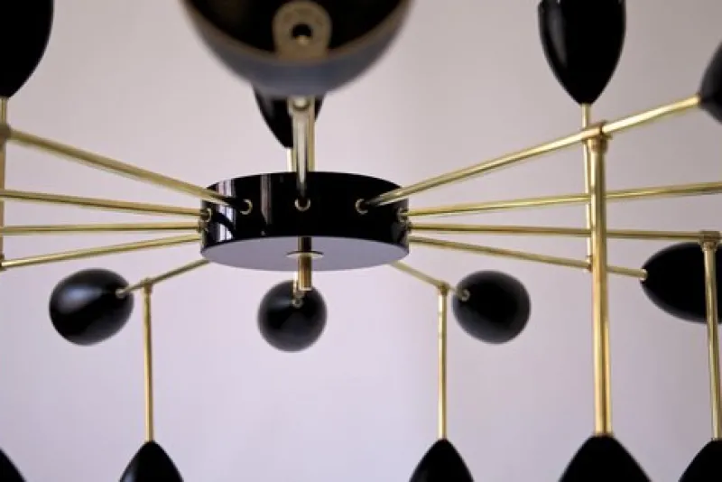 Sale Pamono Courtney Branching Brass Chandelier by Silvio Piattelli