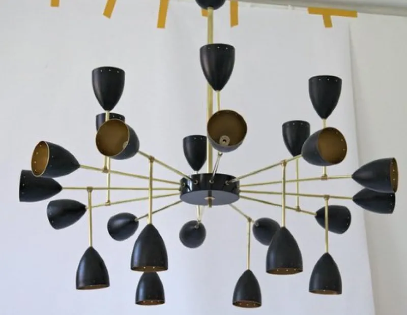 Sale Pamono Courtney Branching Brass Chandelier by Silvio Piattelli