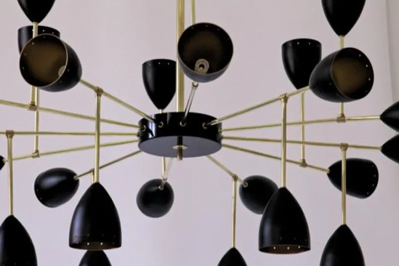 Sale Pamono Courtney Branching Brass Chandelier by Silvio Piattelli
