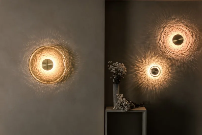 Sale Pamono Crackle W4 Wall Lamp by Alex Fitzpatrick for ADesignStudio