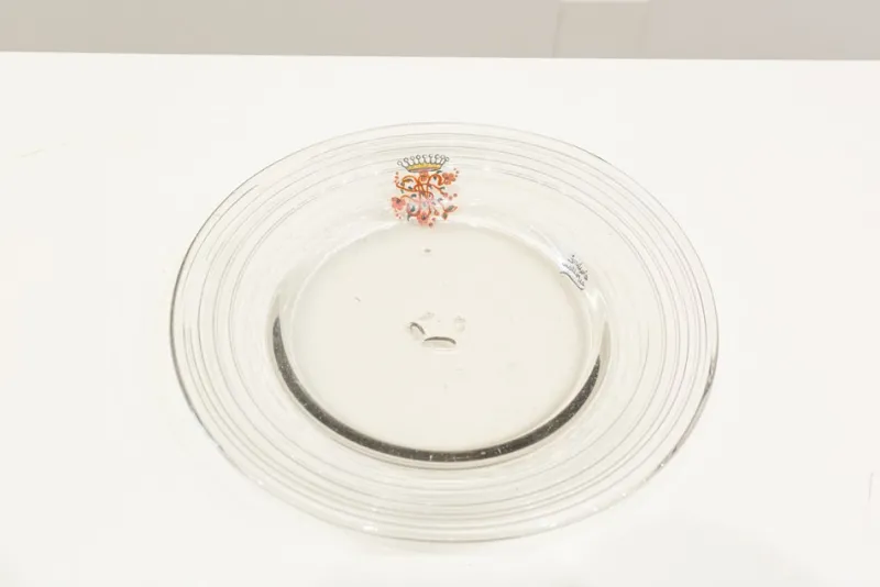 Outlet Pamono Craft Blown Glass Dish, Spain