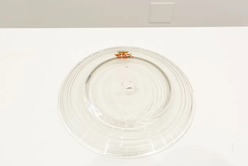 Outlet Pamono Craft Blown Glass Dish, Spain