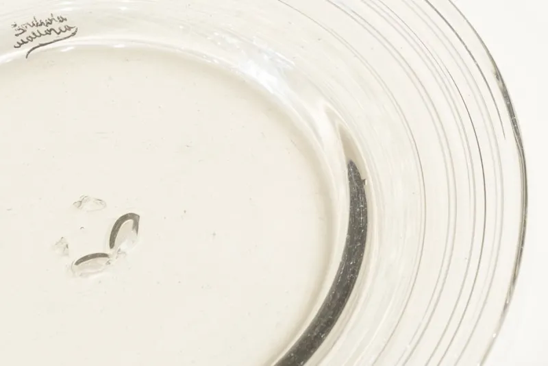 Outlet Pamono Craft Blown Glass Dish, Spain