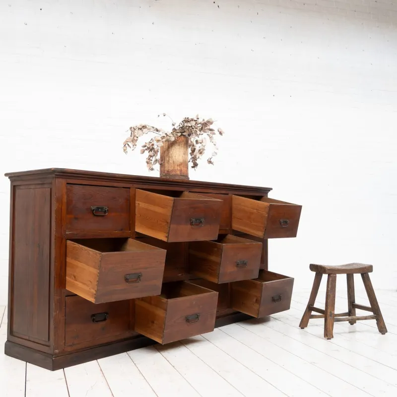 Pamono Craft Cabinet with Drawers, France, 1900s> Sideboards & Buffets