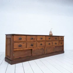 Pamono Craft Cabinet with Drawers and Sliding Doors, 1900s><noscript><img width=