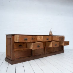 Pamono Craft Cabinet with Drawers and Sliding Doors, 1900s><noscript><img width=
