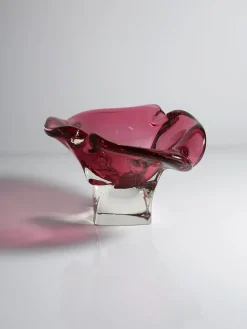 Best Pamono Cranberry Red Vide Poche by Josef Hospodka for Chribska, 1970s