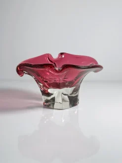 Best Pamono Cranberry Red Vide Poche by Josef Hospodka for Chribska, 1970s