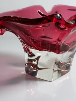 Best Pamono Cranberry Red Vide Poche by Josef Hospodka for Chribska, 1970s