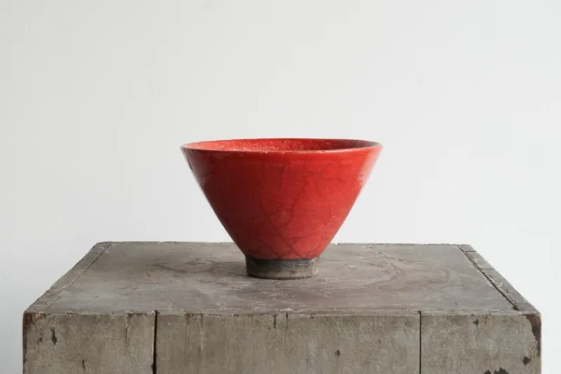 Pamono Craquelé Glazed Sang De Boeuf Bowl, 1930s> Bowls