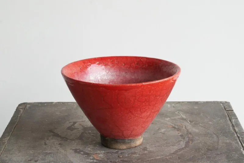 Pamono Craquelé Glazed Sang De Boeuf Bowl, 1930s> Bowls