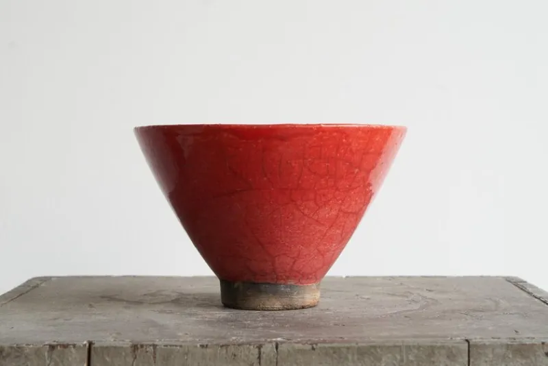 Pamono Craquelé Glazed Sang De Boeuf Bowl, 1930s> Bowls