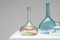Pamono Crazy Bottles Vases by Claude and Florence Morin, Dieulefit, France, 1970s, Set of 4><noscript><img width=