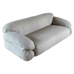 Pamono Cream Bouclé Sesann 2-Seat Sofa by Gianfranco Frattini for Cassina, 1973> Couches & Sofas