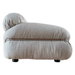 Pamono Cream Bouclé Sesann 2-Seat Sofa by Gianfranco Frattini for Cassina, 1973><noscript><img width=