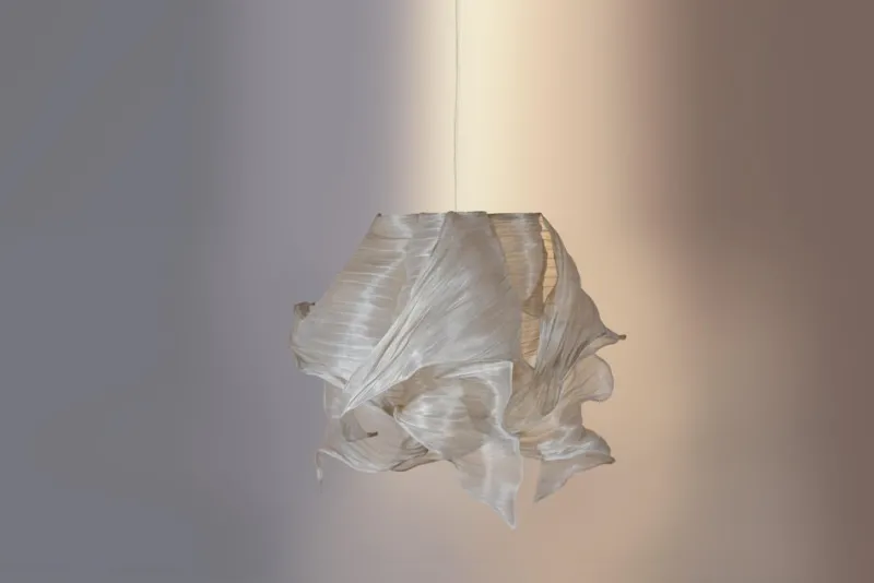 Pamono Cream Nebula Pendant Lamp by Mirei Monticelli