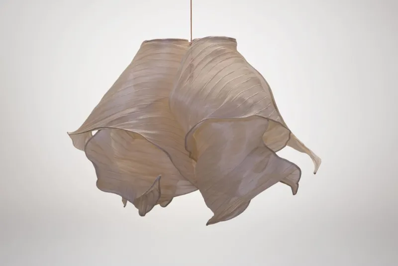 Pamono Cream Nebula Pendant Lamp by Mirei Monticelli