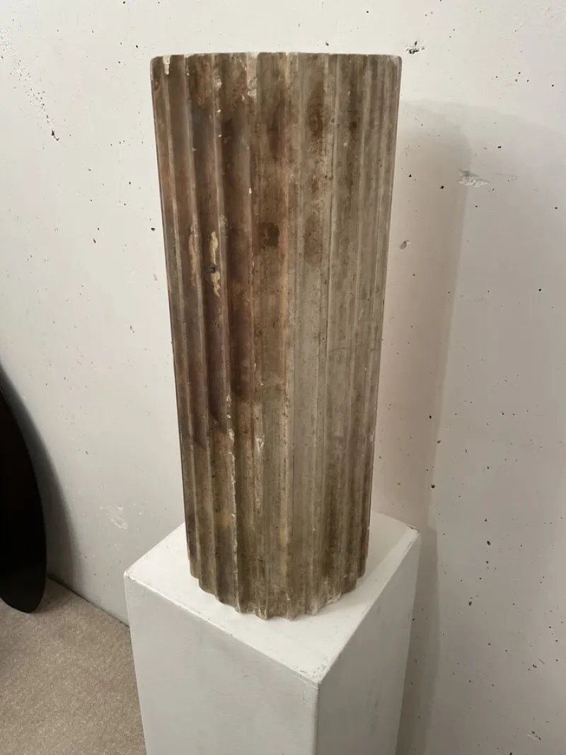 Outlet Pamono Cream Plaster Column, 1890s