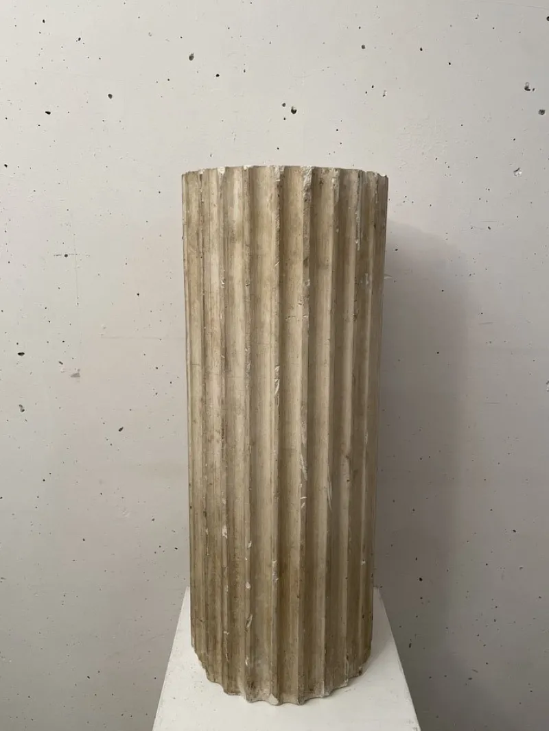 Outlet Pamono Cream Plaster Column, 1890s
