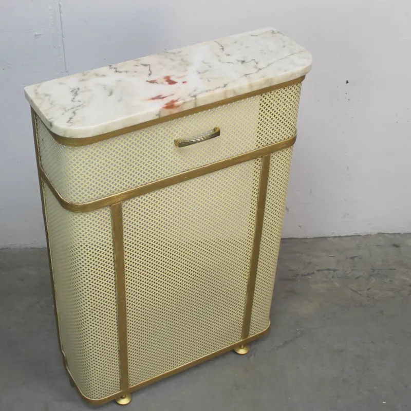 Pamono Cream Radiator Cover, 1960s> Room Dividers & Screens