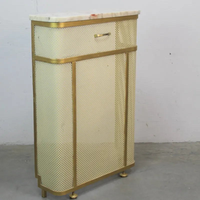 Pamono Cream Radiator Cover, 1960s> Room Dividers & Screens