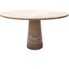 Pamono Cream Travertine Round Dining Table from My Habitat Design> Tables