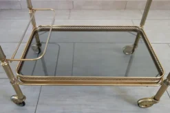 Pamono Creations Series Bar Trolley on Wheels by Richard Prestige, France, 1960s><noscript><img width=